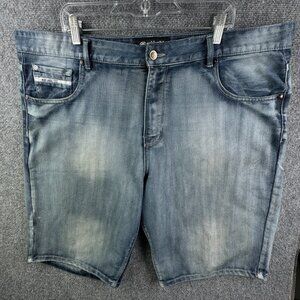 ECKO UNLTD Men Size 42 Relaxed Denim Blue Jean Shorts Jorts Adult Urban Y2K 45